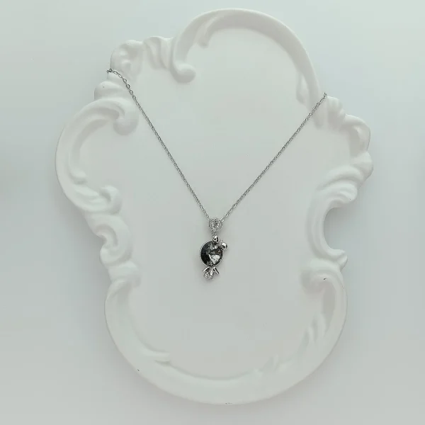 مدال نقره زنانه طرح آواتار - 5.7 گرم - 45 سانتی متر