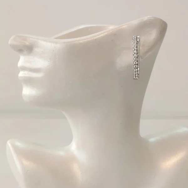 گوشواره نقره مدل دیبا - 2.3 گرم