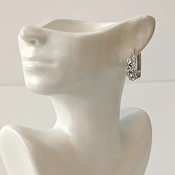 گوشواره نقره مدل فردیس - 3.3 گرم